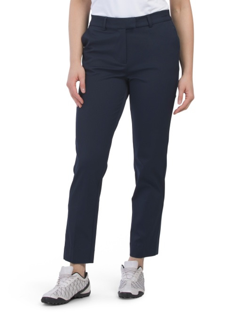 G/FORE Women's Stretch Twill Mid Rise Straight Leg Trouser in Navy, Size 8 NWT